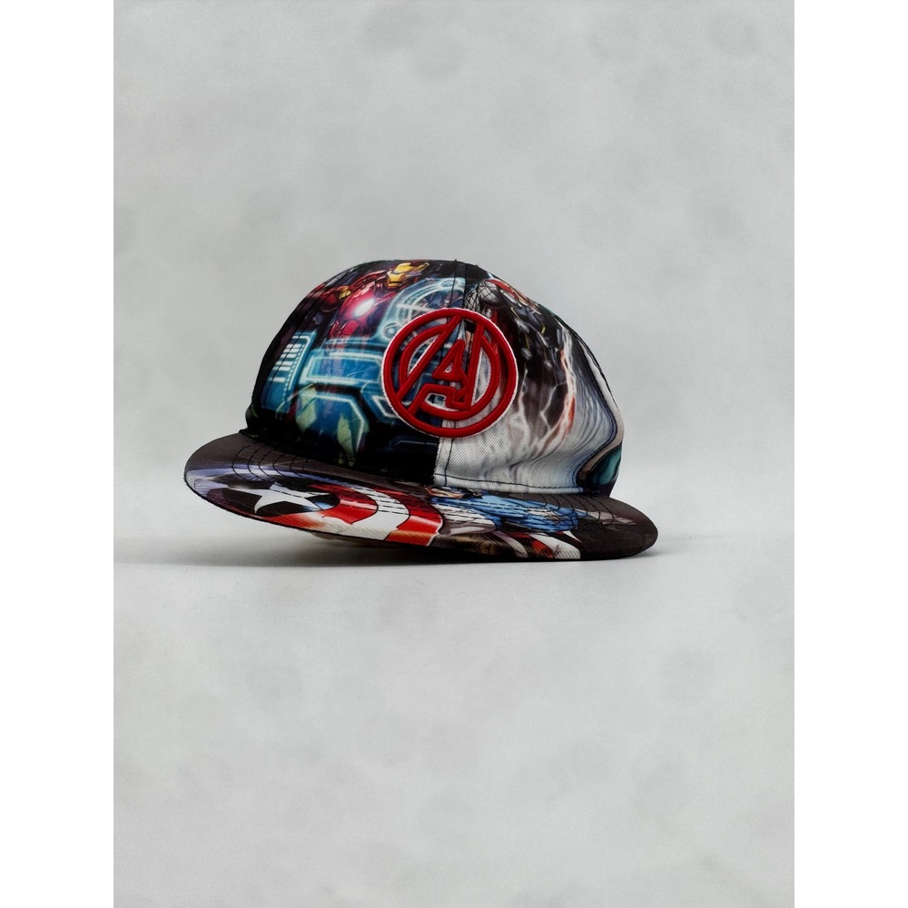Marvel Avengers Snapback Hat All Over Print Graphic Cap MCU Superheroes